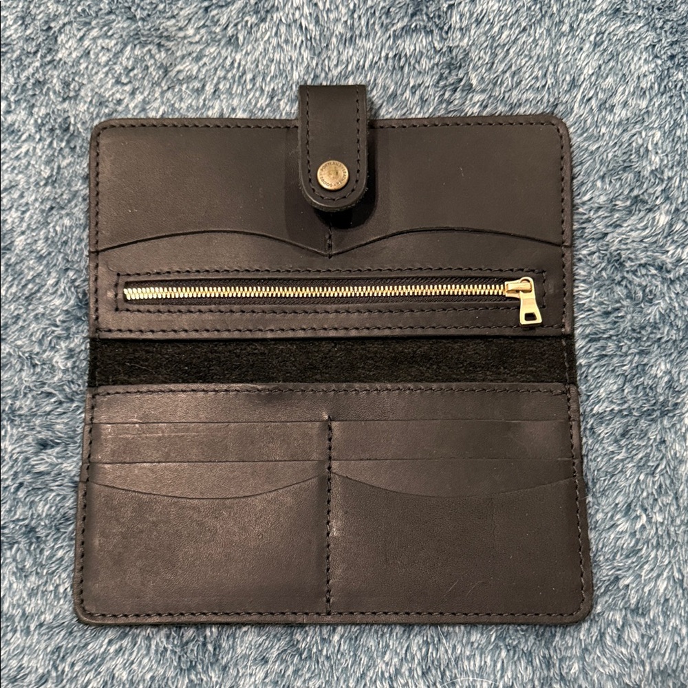 Portland Leather Goods Black Wallet - Picture 4 of 6